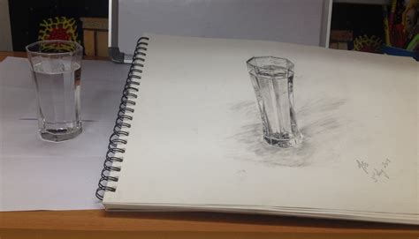 Glass Of Water Sketch at PaintingValley.com | Explore collection of ...