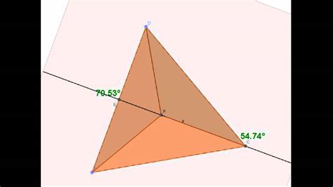 Tetrahedron -- Visualizing the angles - YouTube