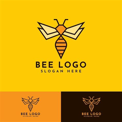 Premium Vector | Honey bee logo template design