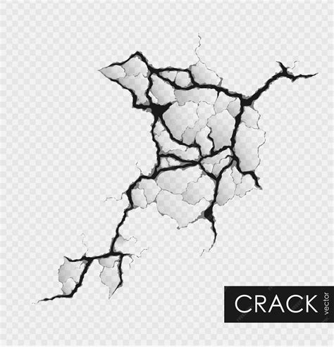 Premium Vector | Crack in the cracked wall crack in the cracked wall vector illustration