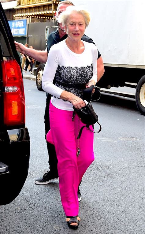 Helen Mirren, 69, Looks Radiant Without Any Makeup On! See Her Gorgeous, Fresh-Faced Look - E ...