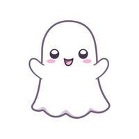 Cute Happy Ghost Cartoon