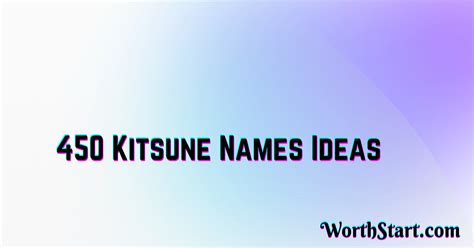 450 Catchy Kitsune Names For You