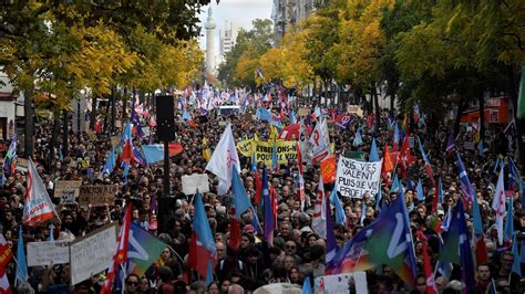 Tens of Thousands March in Paris to Protest Rising Living Costs - The ...