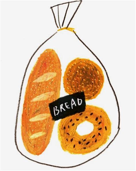 iPhone app icon - bread - panera bread app icon Art And Illustration, Food Illustrations, Cute ...