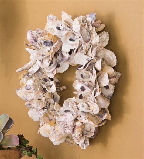 Natural Oyster Shell Wreath | Wind and Weather