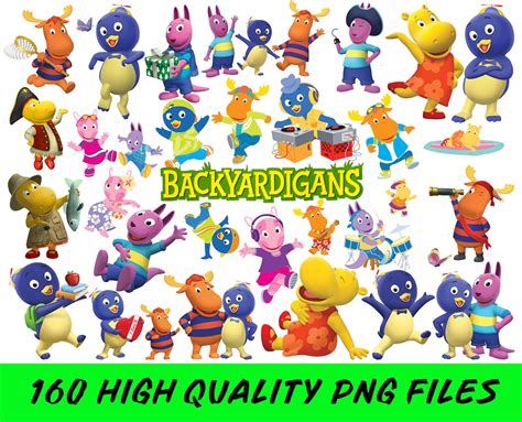 Backyardigans Clipart Backyardigans Characters Backyardigans - Etsy UK