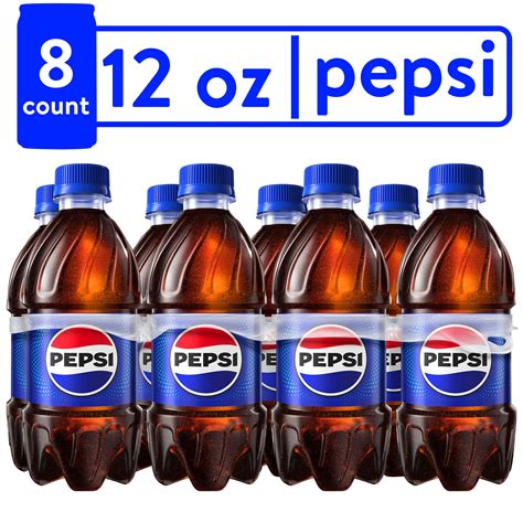 Pepsi Cola Soda Pop, 12 fl oz, 8 Pack Bottles - Walmart.com