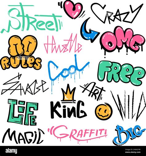 King graffiti tag Stock Vector Images - Alamy