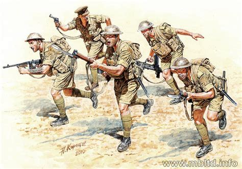 British Infantry in action (North Africa 1941-1943). Desert Battles. Kit 2 Master Box 3580