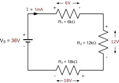 Voltage Divider Rule and Voltage Division - Electronics tutorials