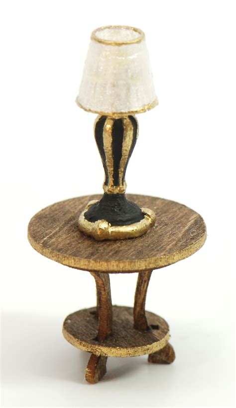 1:48 Lamp and Table Stand Kit | Stewart Dollhouse Creations
