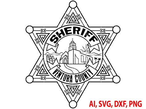 Sheriff Badge, Ventura County Sheriff Badge, Logo, Seal, Custom, Ai, Vector, SVG, DXF, PNG ...