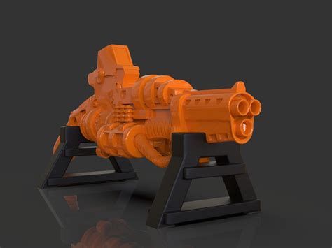 Stylized Sci-Fi Shotgun 3D Print Model by PaburoVIII