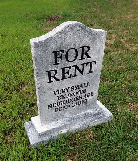 FOR RENT Silly Halloween Tombstone Yard Prop Life Size | Etsy