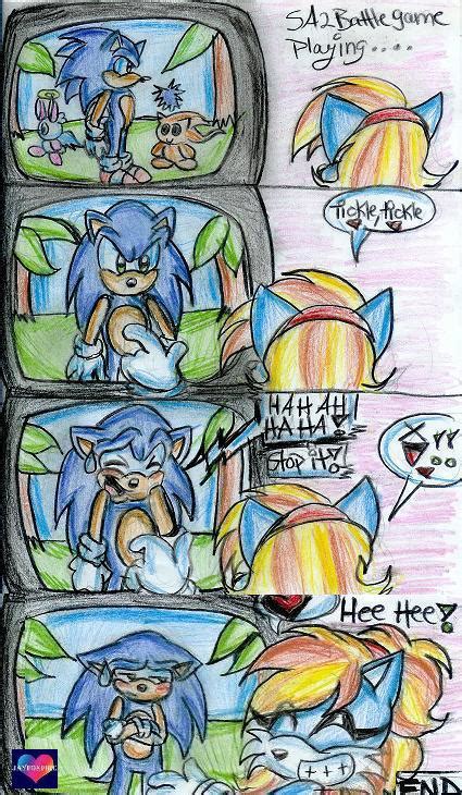 Lets tickle Sonic by jayfoxfire on DeviantArt