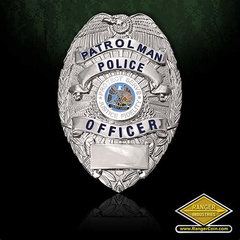 Patrolman Police Officer Badge - Ranger Industries, LLC.