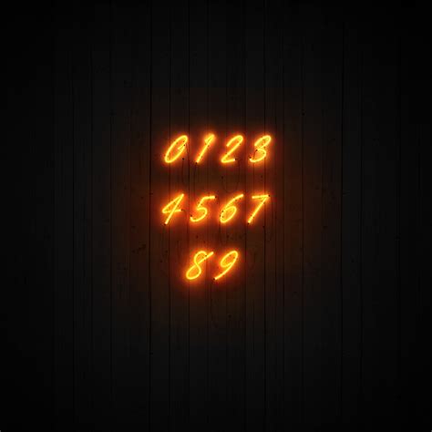 PSD Neon Font :: Behance