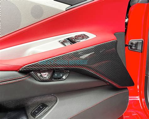 2020 - 24 C8 Corvette Carbon Fiber Door Pillar Panel Covers | Next-Gen ...