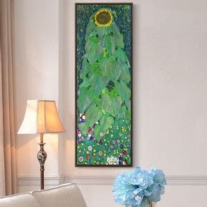 Gustav Klimt,sunflower-3,vertical Narrow Art,large Wall Art,framed Wall ...