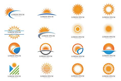 Sun Vector Logo and Symbol Vector Graphic by Alby No · Creative Fabrica