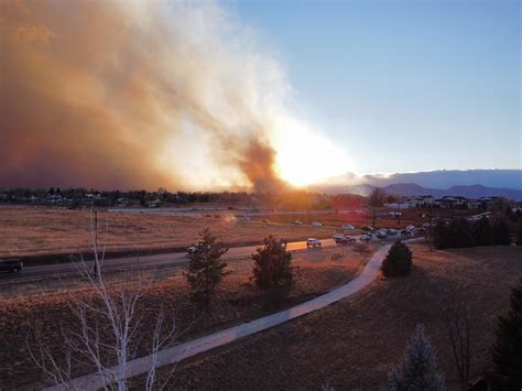 Colorado wildfire (view from my home) : r/dji