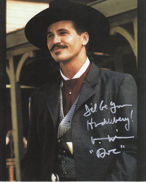 Autographed Doc Holliday Val Kilmer Tombstone 8 x 10 Photo | Tombstone ...