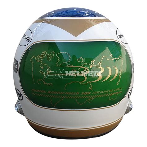 RUBENS BARRICHELLO 2010 300 RACES COMMEMORATIVE F1 REPLICA HELMET FULL ...