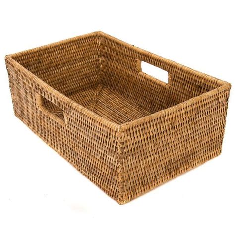 Woven Storage basket | Rattan basket, Basket shelves, Woven trays