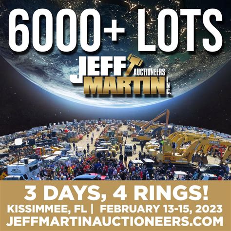 Jeff Martin Auctioneers, Inc Upcoming Auctions, News and Equipment : CEG