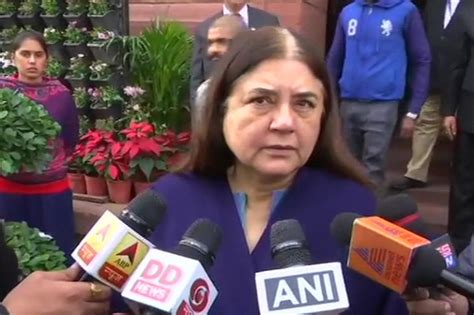 Can't take law into their own hands: BJP MP Maneka Gandhi slams ...