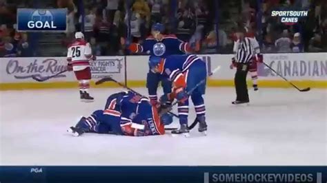 Leon Draisaitl's First NHL Goal - Oct 24th 2014 (HD) - YouTube