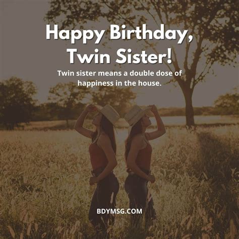 40 Birthday Wishes for Twin Sisters - BDYMSG