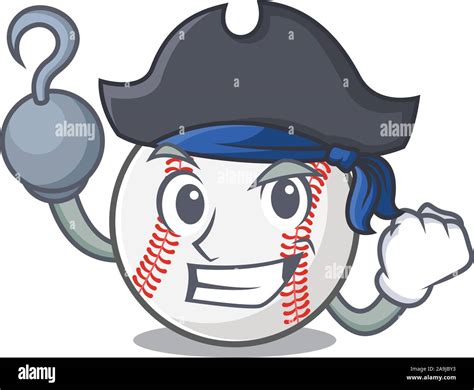 Cartoon baseball with in a character pirate Stock Vector Image & Art - Alamy