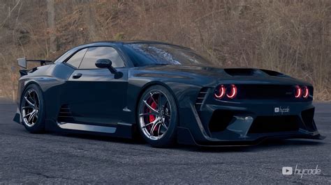 Dodge Challenger Demon Custom Wide Body Kit by Hycade Buy with delivery, installation ...