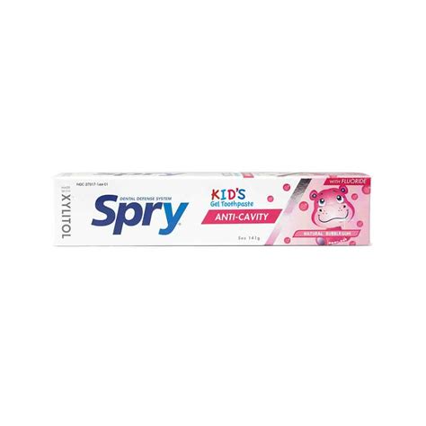 Spry Bubblegum Xylitol Toothpaste | Fluoride & Sugar Free | DRCNZ