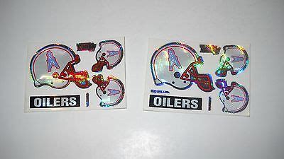 Houston Oilers Helmet Stickers (set of 2) qa1 | eBay