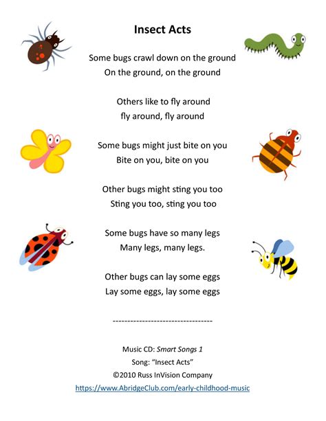 Toddler & Preschool Songs | STEM Bugs, Insects, Characteristics | Music & Movement | AbridgeClub ...