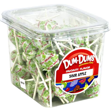 Dum Dums Original Pops Sour Apple Lollipops, 68 count, 1 lb - Walmart.com - Walmart.com