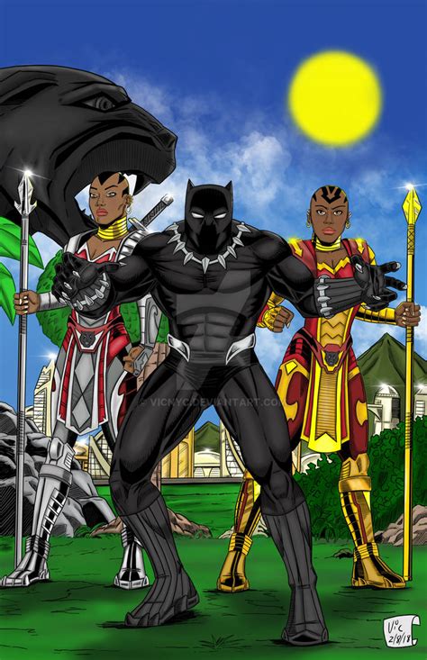 Black Panther and Dora Milaje by Vicnyc on DeviantArt