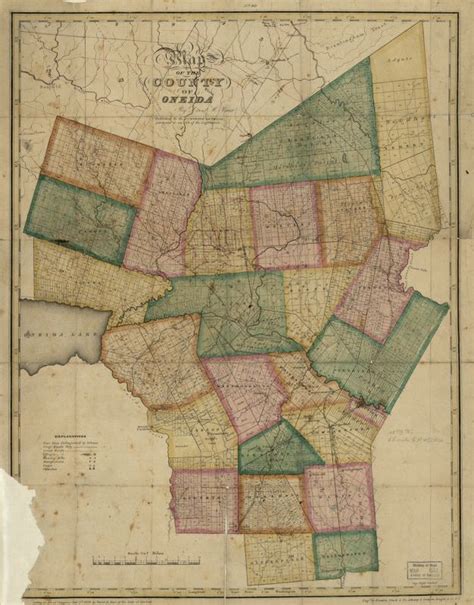 Map of the county of Oneida | Library of Congress