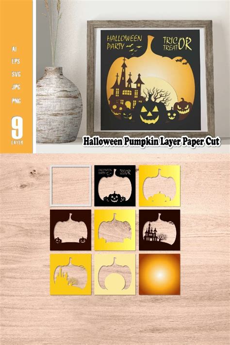 Halloween - Pumpkin Layer Paper Cut