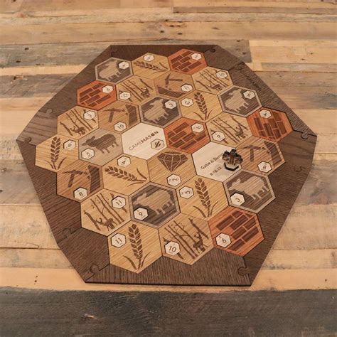 Deluxe Wooden Catan Set (Oak), 5-6 Pl - Wedding/Anniversary Expansion ...