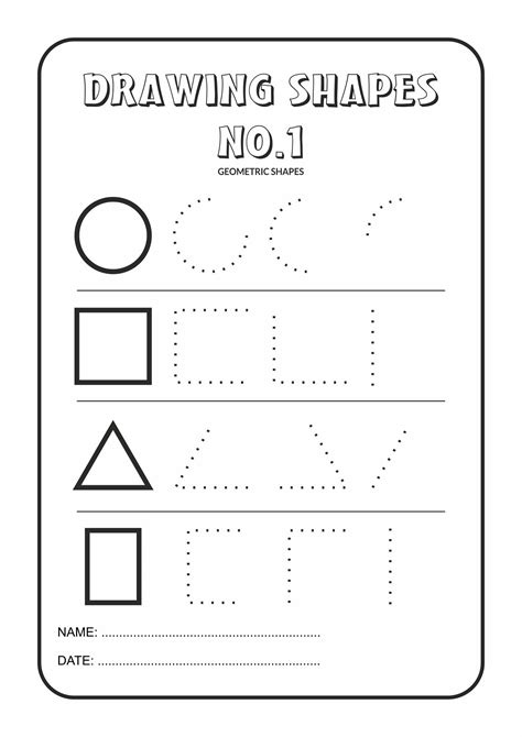 Basic Shapes Worksheets for Preschool | 101 Activity