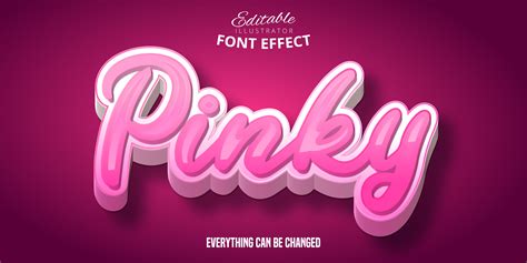 Pinky Text Effect 932028 Vector Art at Vecteezy