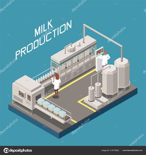 Milk Factory Concept Stock Vector by ©macrovector 315775922