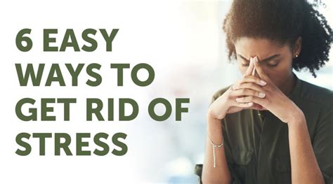 6 Easy Ways to Get Rid of Stress - PTandMe