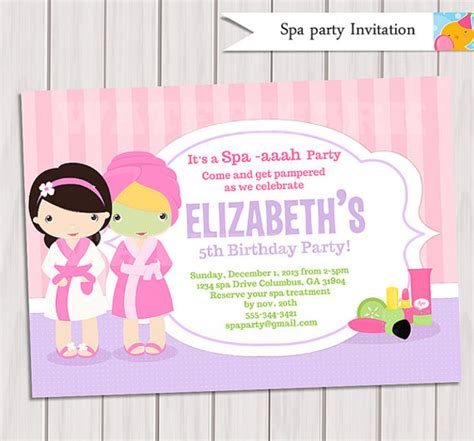 FREE 20+ Beautiful Spa Party Invitations & Designs in PSD | AI | MS Word | Pages | Publisher