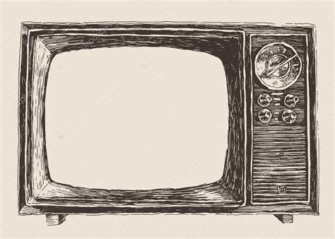 Vintage Television Illustration