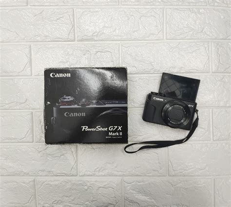 Canon G7x Mark II Vlog Mint complete box, Photography, Cameras on Carousell